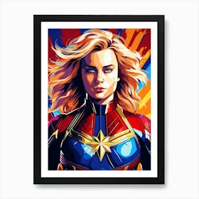 Captain Marvel 1 Art Print