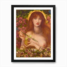 Venus Verticordia (1864–1868) by Dante Gabriel Rossetti HD Remastered Immaculate Version | Pagan Goddess Mythology Antique Famous Painting | Goddess of Love and Romance | Valentines Art Print