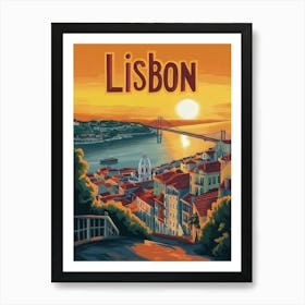 Aihrgdesign A Mid Century Modern Travel Poster For Lisbon Sho 60c0f126 Bea8 4216 B6b8 F6a4ec8b968b 2 Art Print