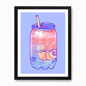 Peach Soda Art Print