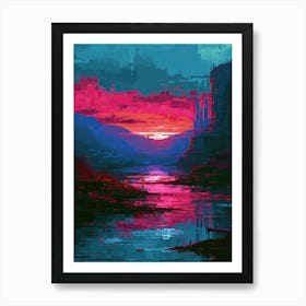 Voxel Vines | Pixel Art Series Art Print
