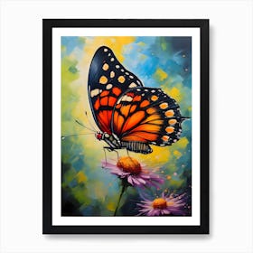 Brush Footed Butterfly  Art Print