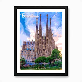 Barcelona - Sagrada Familia Art Print