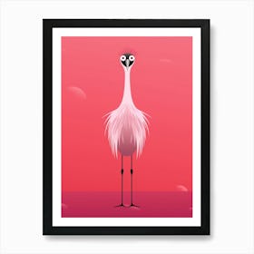 Minimalist Emu 2 Illustration Art Print