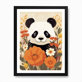 Baby Animal Illustration  Panda 4 Art Print