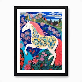 Maximalist Animal Painting Horse 3 Art Print