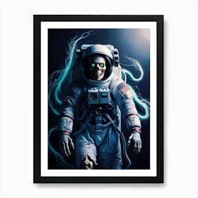 Space Skeleton Affiche