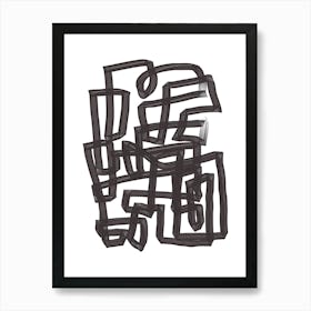 Abstract Doodle Art Print