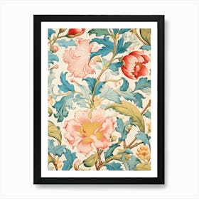 Floral Wallpaper 169 Art Print