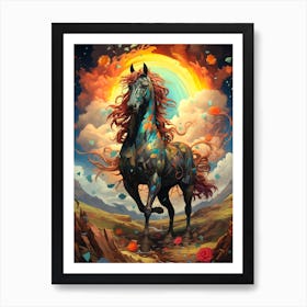 Horse In The Sky Art Print