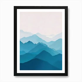 Abstract Mountains 3 Art Print