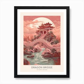 The Dragon Bridge Da Nang Vietnam Travel Poster Art Print