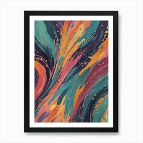 Abstract Paint no1 Art Print