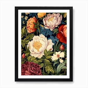 Floral Wallpaper 17 Art Print