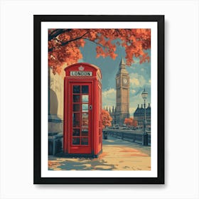 Vintage London Travel Poster Art Print