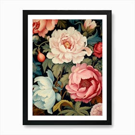 Peonies Wallpaper 4 Art Print