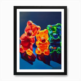 Gummy Bears Oil Painting Art Print