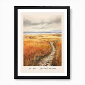 The Northumberland Coast Uk Trail Poster Art Print