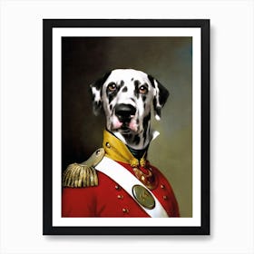 Muk The Dalmatian Dog Pet Portraits Art Print