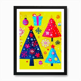 Christmas Trees 1 Art Print