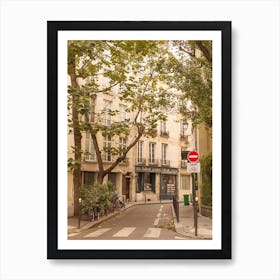 Lovely Paris Street With A Bookshop Art Print