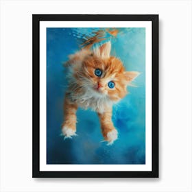 Kitty Underwater Art Print