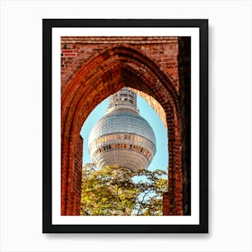 Berlin Tv Tower From The Old Monastery 03 Art Print