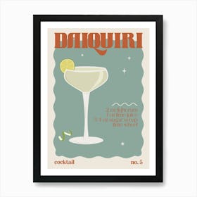 Daiquiri Cocktail Art Print