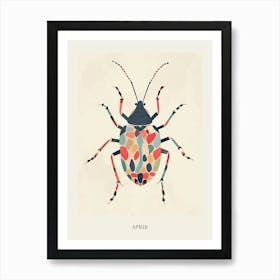 Colourful Insect Illustration Aphid 14 Poster Art Print