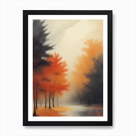 Autumn Forest Canvas Print Art Print