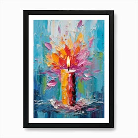 Candle On The Water Art Print