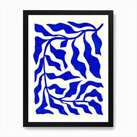 Indigo Elegance Art Print