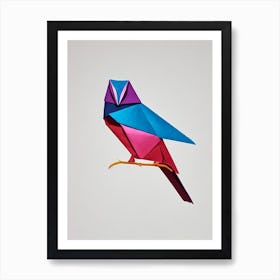 Barn Owl Origami Bird Art Print