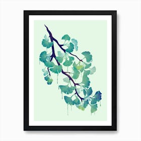 O Ginkgo In Green Art Print