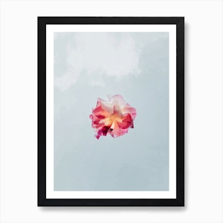 Pink Flower Minimalism Art Print