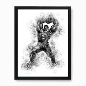 Hulk Avengers Sketch Art Print