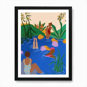 'People In The Water' Art Print