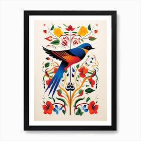 Scandinavian Bird Illustration Barn Swallow 3 Art Print