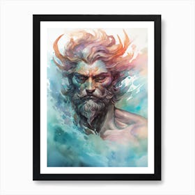 Illustration Of A Poseidon 4 Art Print