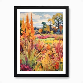 Autumn Gardens Painting Rhs Garden Wisley United Kingdom 1 Art Print