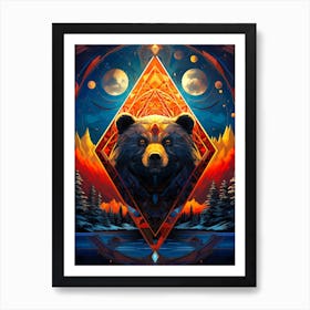 Bear In The Sky Art Print