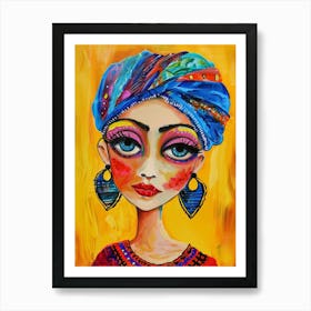 Turban Girl 2 Art Print