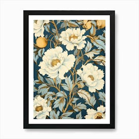 Wallpaper Floral Pattern Art Print