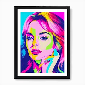 Lindsay Lohan Pop Movies Art Movies Art Print