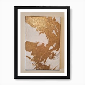 Golden Flow 1 Art Print