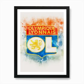 Lyon Brokem Glass Watercolor Art Print