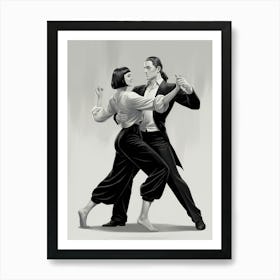 Tango Dancers 2 Art Print