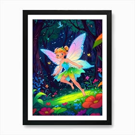 Fairy In The Forest 4 Art Print