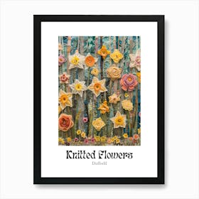 Knitted Flowers Daffodil  7 Art Print