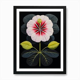 Petunia 4 Hilma Af Klint Inspired Flower Illustration Art Print